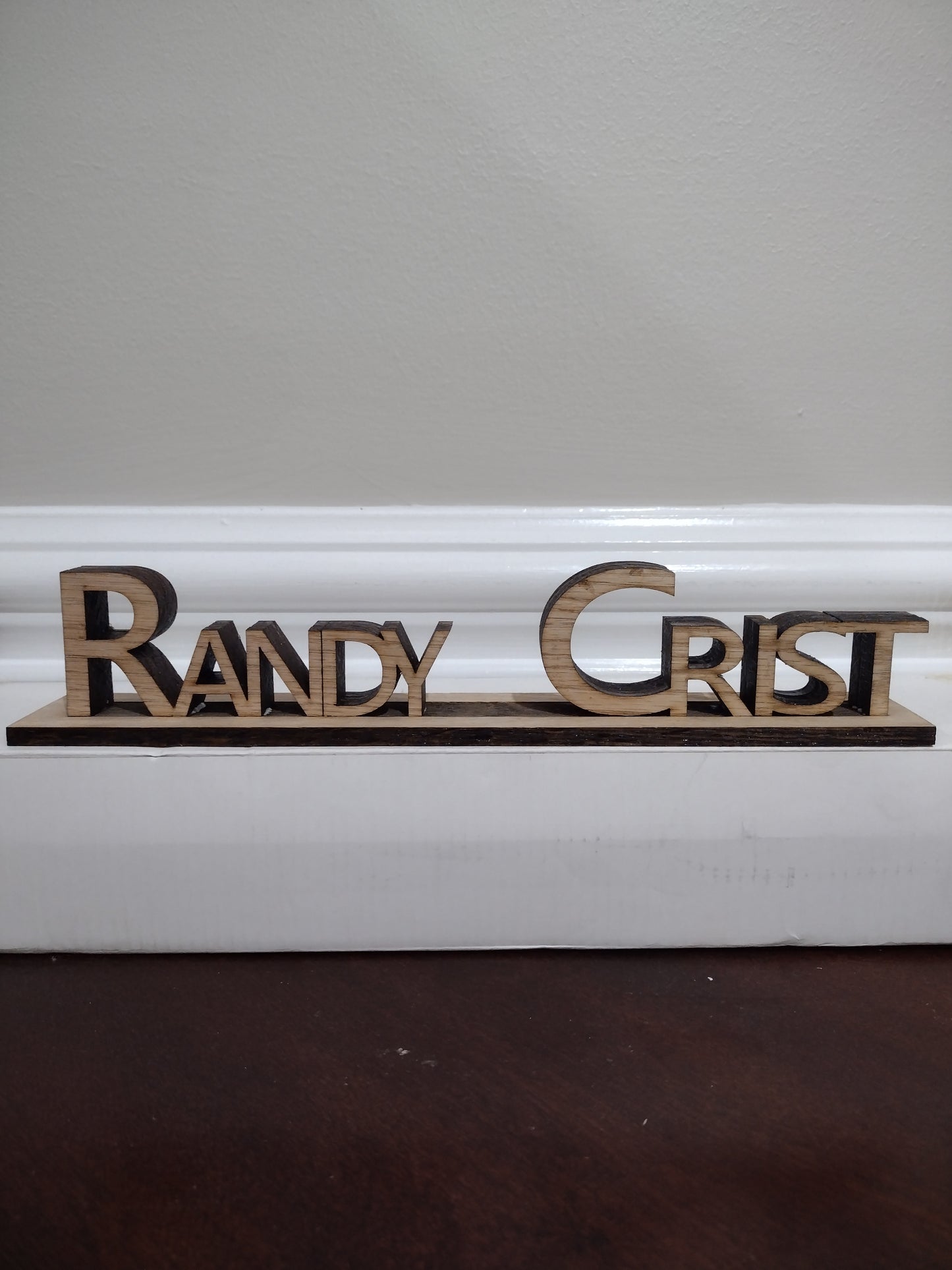 Home and office decor Wooden Desk Name Plates