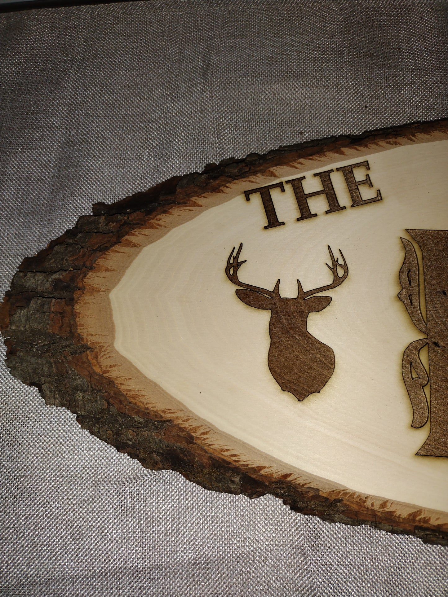 Home decor and office decor Large Oval Wooden Name Plaque